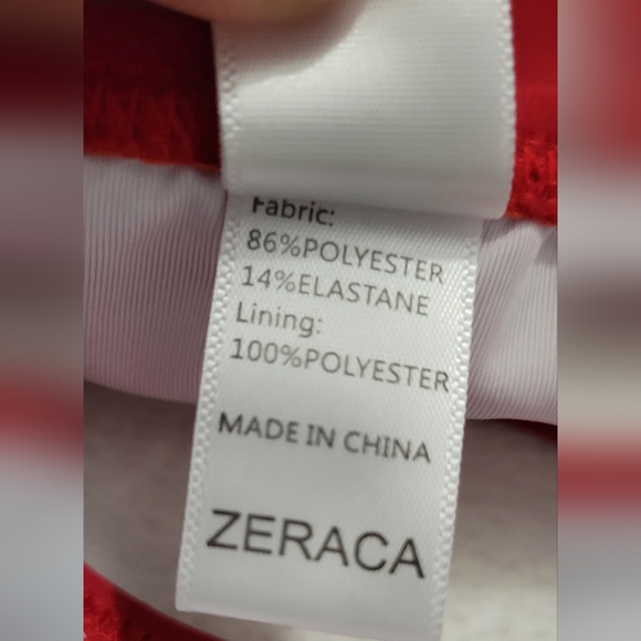 Zeraca Bandeau One Piece Bikini NWT - Picture 7 of 15